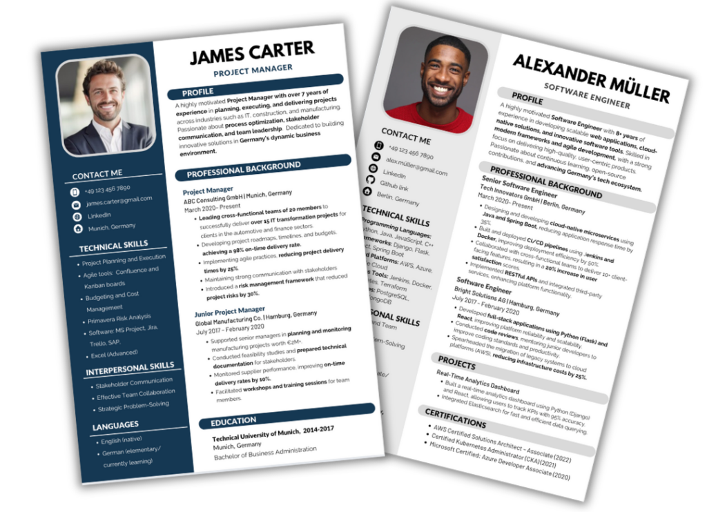 CareerBee CV template